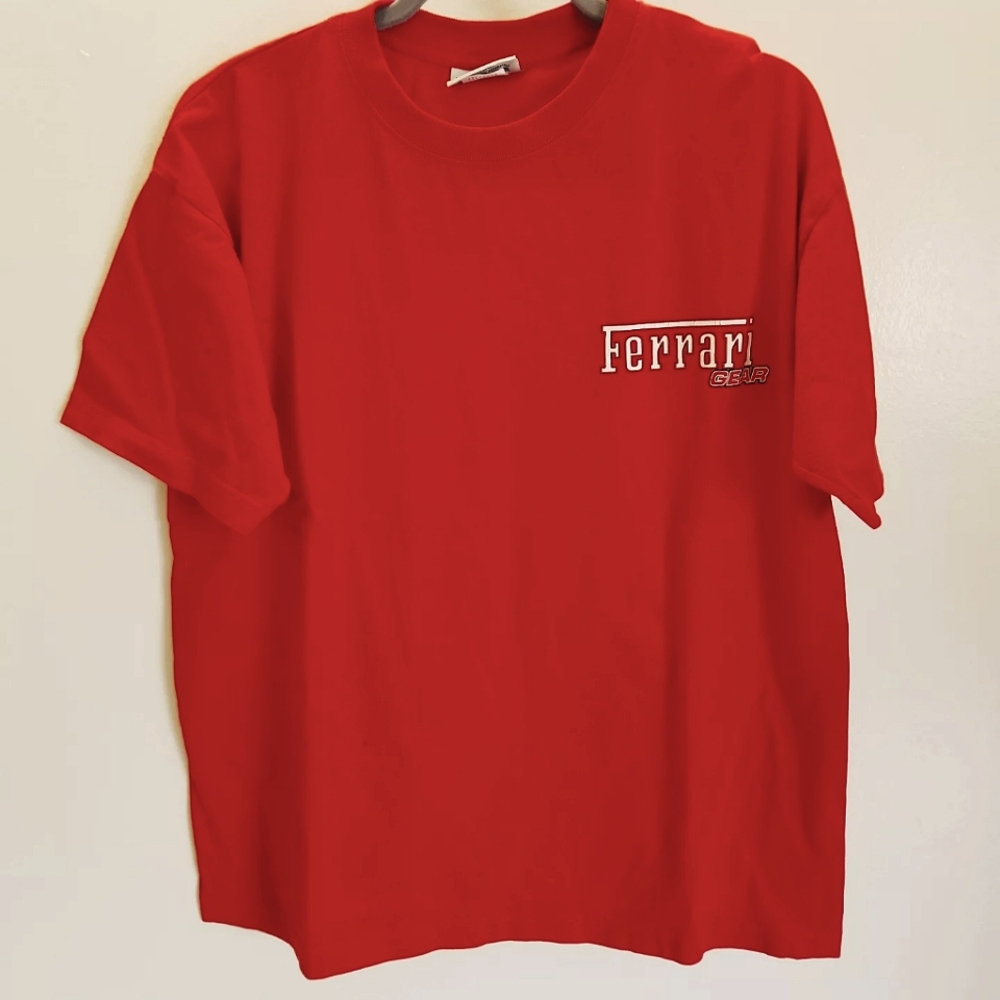Ferrari official tee, size L, red